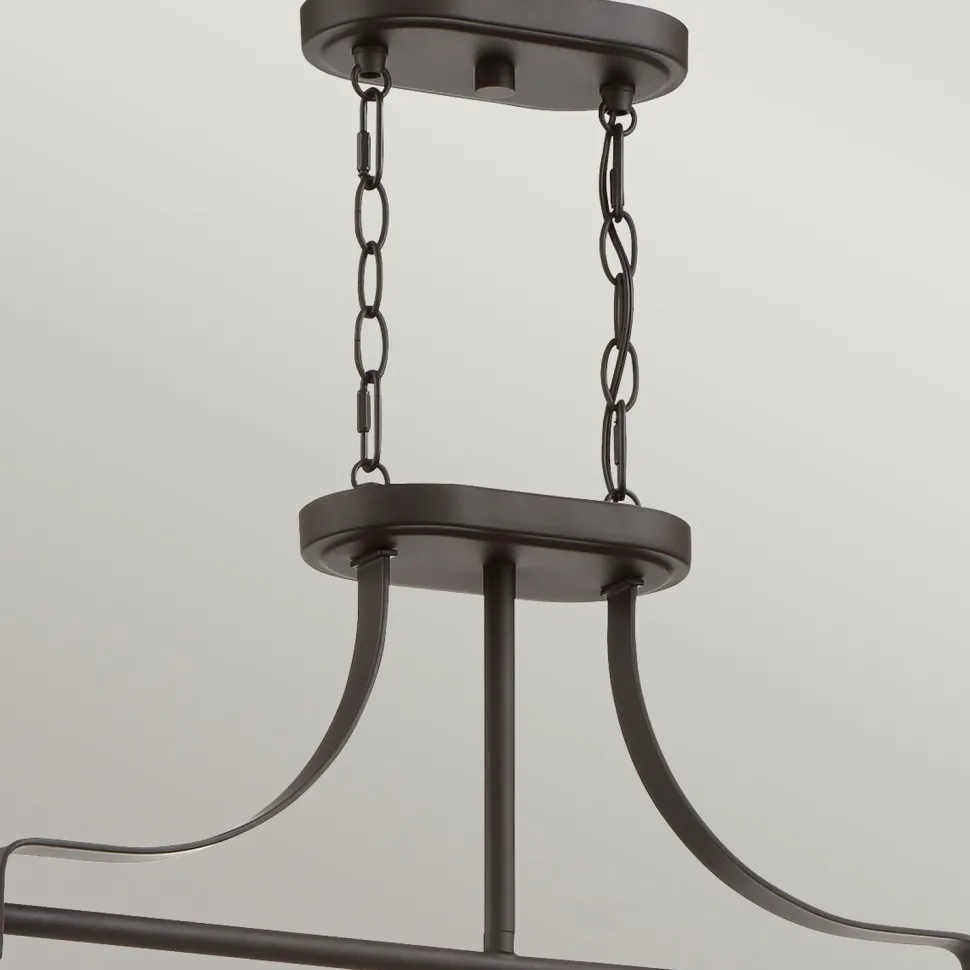 Hängeleuchte Vintage B: 96,5 cm höhenverstellbar in Bronze