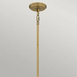 Hängeleuchte Weiß Messing antik E27 aus Glas Metall Ø 37 cm