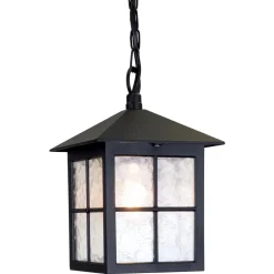 Hängende Außenleuchte Laterne HAROLD IP43 Schwarz