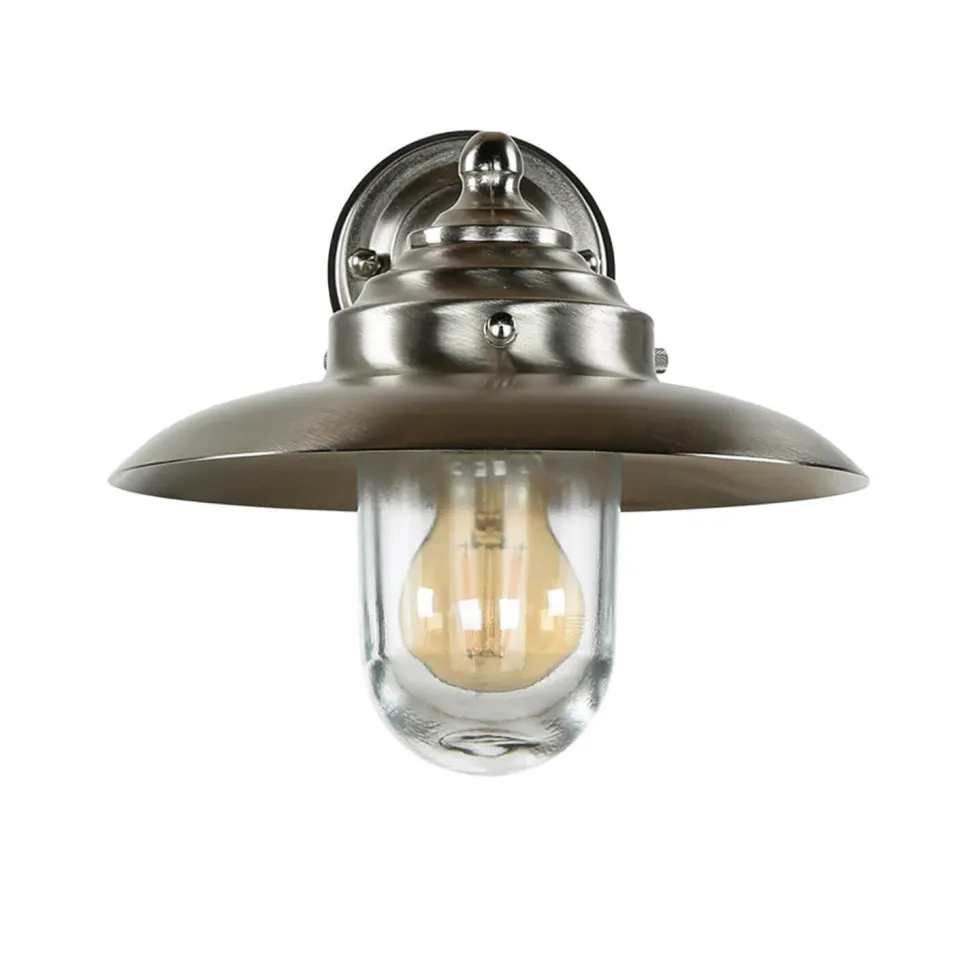 Hoflampe KAVALA Messing Glas IP64 rostfrei Außen