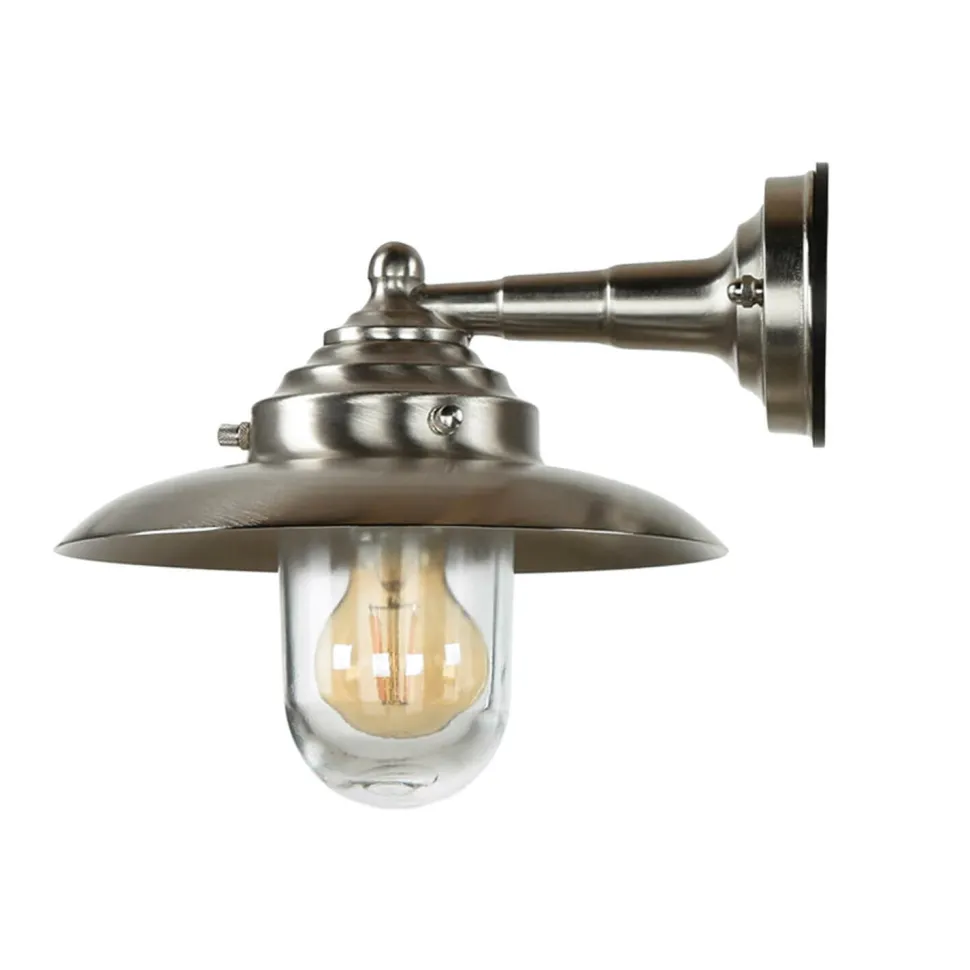 Hoflampe KAVALA Messing Glas IP64 rostfrei Außen