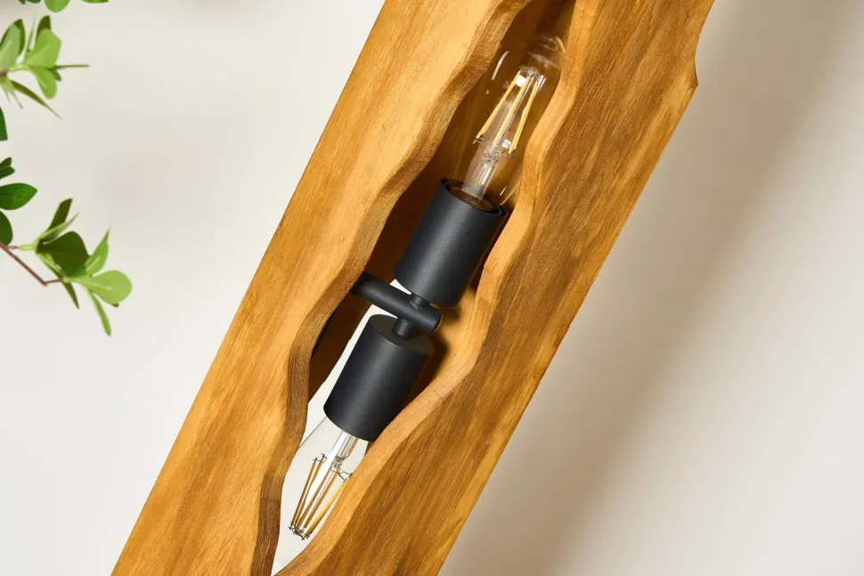 Holz Stehlampe Skandinavisch 141 cm klein E27 wohnlich