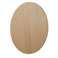 Holz Wandlampe rund Ø 30 cm flach indirektes Licht