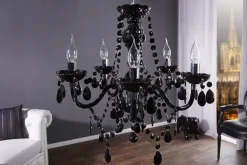 Imposant Pendellampe Klassisch E14 Schwarz Acryl