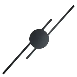 Indirekte Wandlampe LED Schwarz 3000 K Metall 86 cm lang