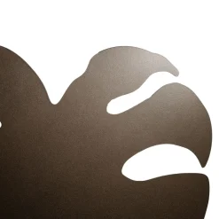 Indirekte Wandleuchte Metall Braun H: 54 cm 3x G9 Blatt