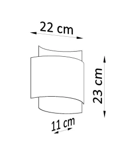 indirekte Wandleuchte Schwarz Up Down Metall Treppe Flur