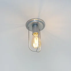 Industrial Deckenleuchte Metall Grau E27 STEPP