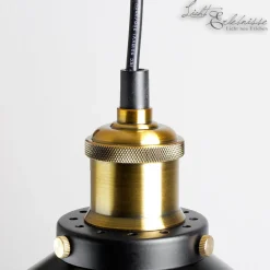 Industrial Hängeleuchte DOVER Ø30cm Schwarz Kupfer