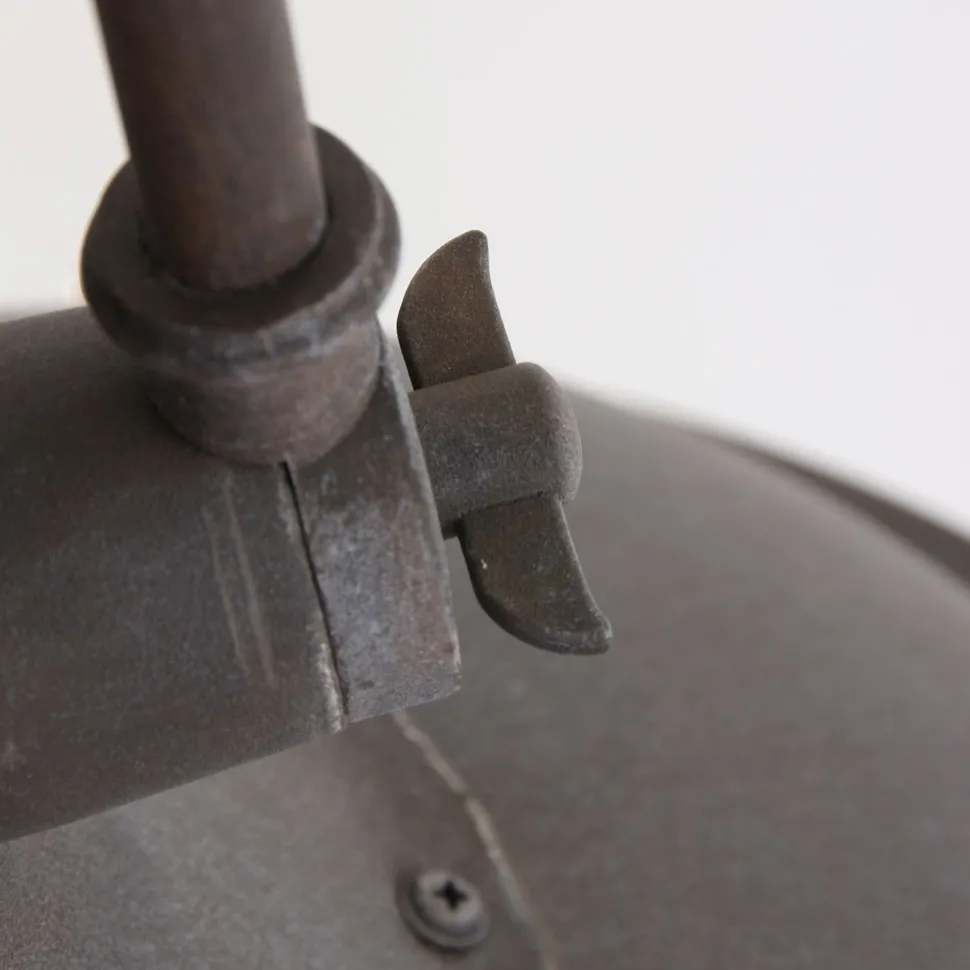 Industrial Pendelleuchte Metall Glas Braun Ø40 cm E27