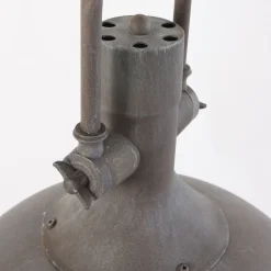 Industrial Pendelleuchte Metall Glas Braun Ø40 cm E27