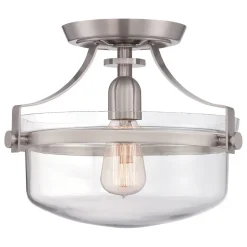 Industrie Deckenleuchte ALONSO Nickel Ø33cm Lampe