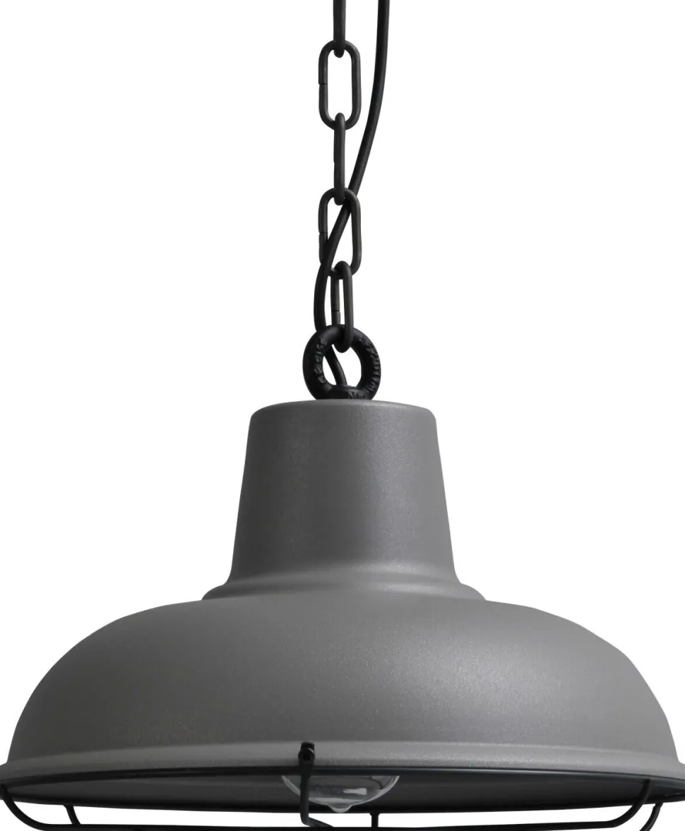 Industrie Hängelampe in Anthrazit