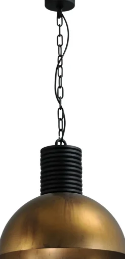 Industrie Hängelampe in Messing Antik Ø40cm LARINO