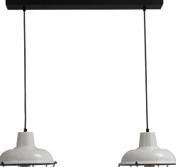 Industrie Hängelampe in Weiß