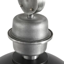 Industrie Hängelampe Metall Acryl Schwarz Ø47 cm E27