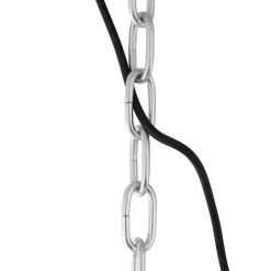 Industrie Hängelampe Metall Acryl Schwarz Ø47 cm E27