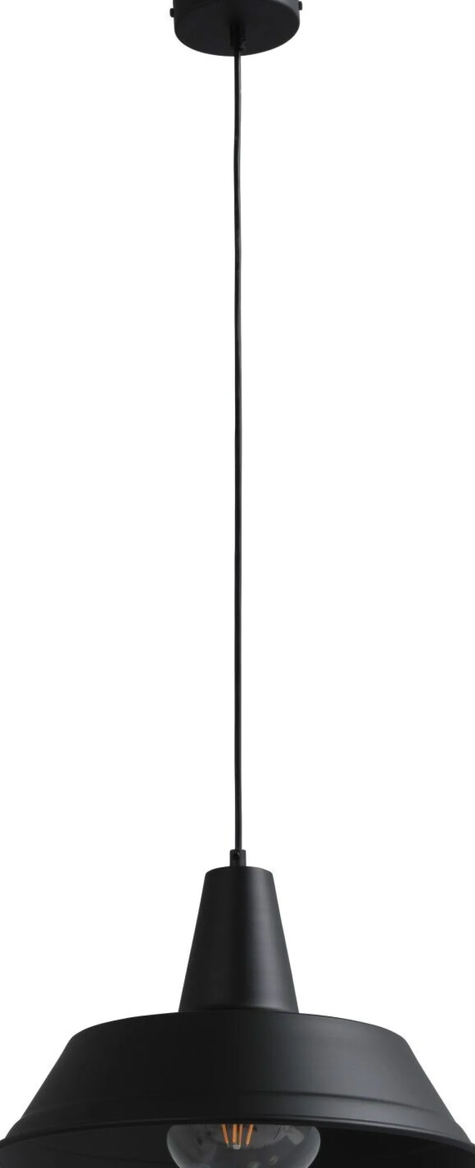Industrie Hängeleuchte Schwarz