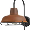 Industrie Hotelleuchte in Rost Braun