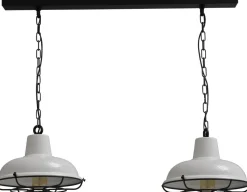 Industrie Küchenlampe in Weiß