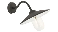 Industrie Lampe Wand Metall Glas IP44 E27 Balkon
