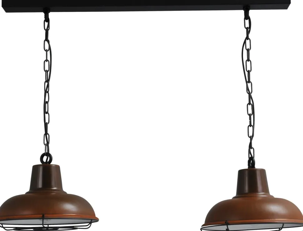 Industrie Pendelleuchte E27 Industrie in Rost Braun