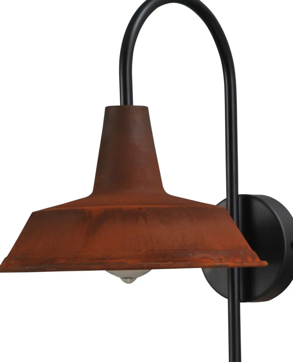 Industrie Wandlampe Braun XXL Schirm Ø25cm PRATO