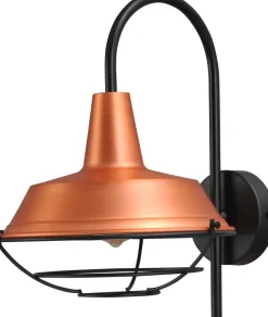 Industrie Wandleuchte Kupfer Schirm Ø25cm PRATO
