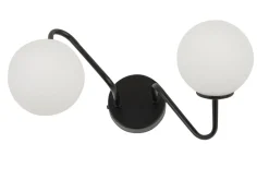 Innen Wandlampe Metall Glas Kugel G9 B:38 cm gemütlich