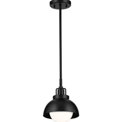 Innenleuchte 3-in-1 Wand Decke Hänge Schwarz Metall Glas