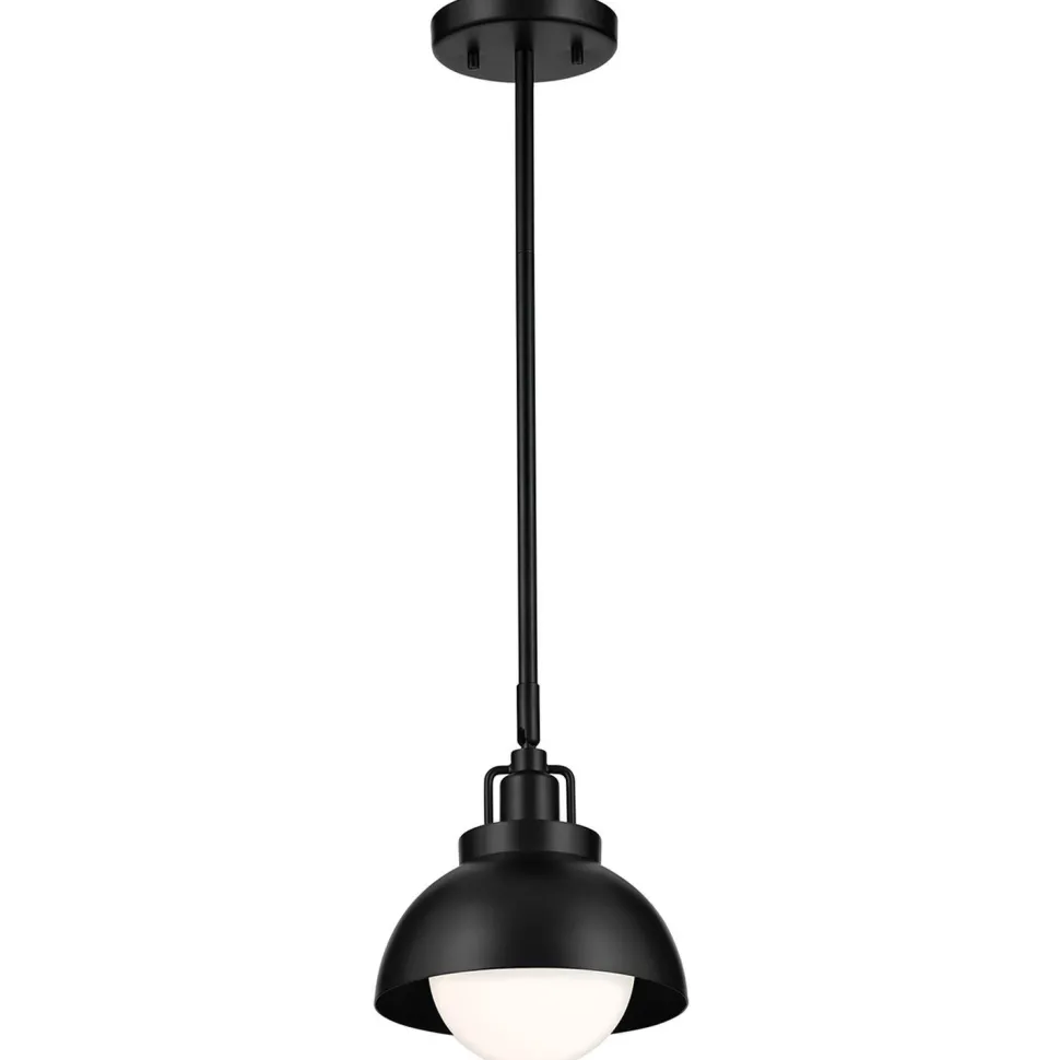 Innenleuchte 3-in-1 Wand Decke Hänge Schwarz Metall Glas