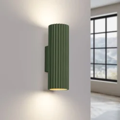 Innenwandlampe klein H: 20 cm Grün GU10 2-flammig Up Down