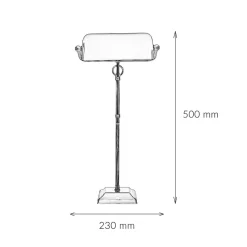 Jugendstil Bankerleuchte Bankerlampe