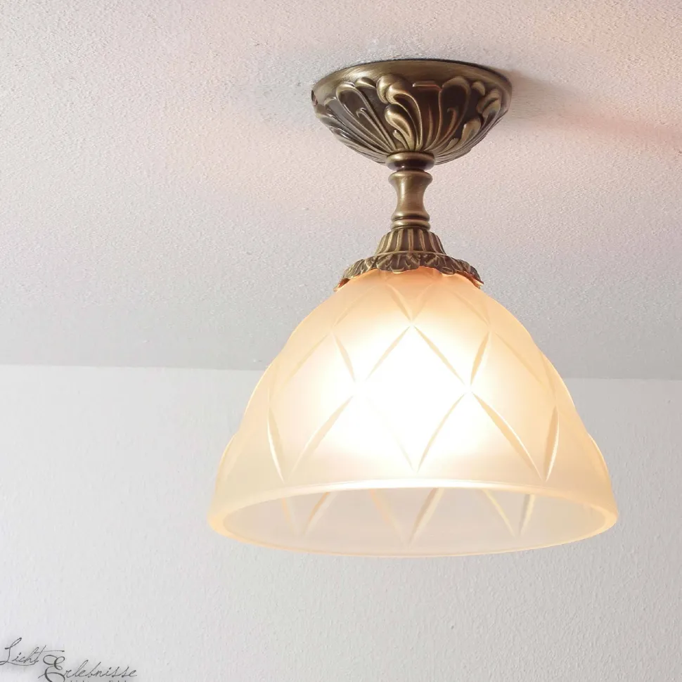 Jugendstil Deckenleuchte Deckenlampe Beige