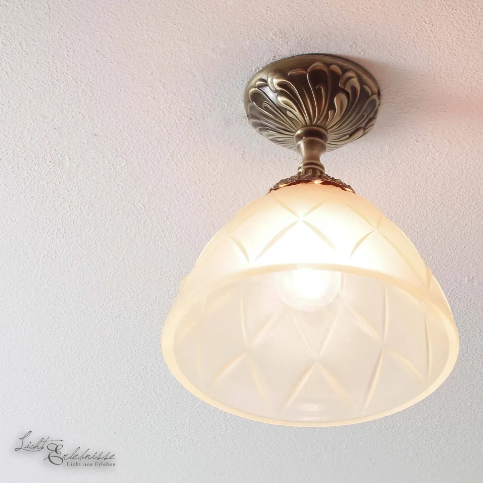 Jugendstil Deckenleuchte Deckenlampe Beige