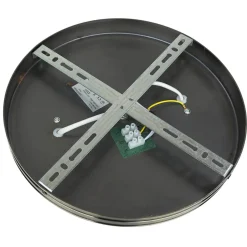 Jugendstil Deckenleuchte E27 mit Glasschirm Messing Optik