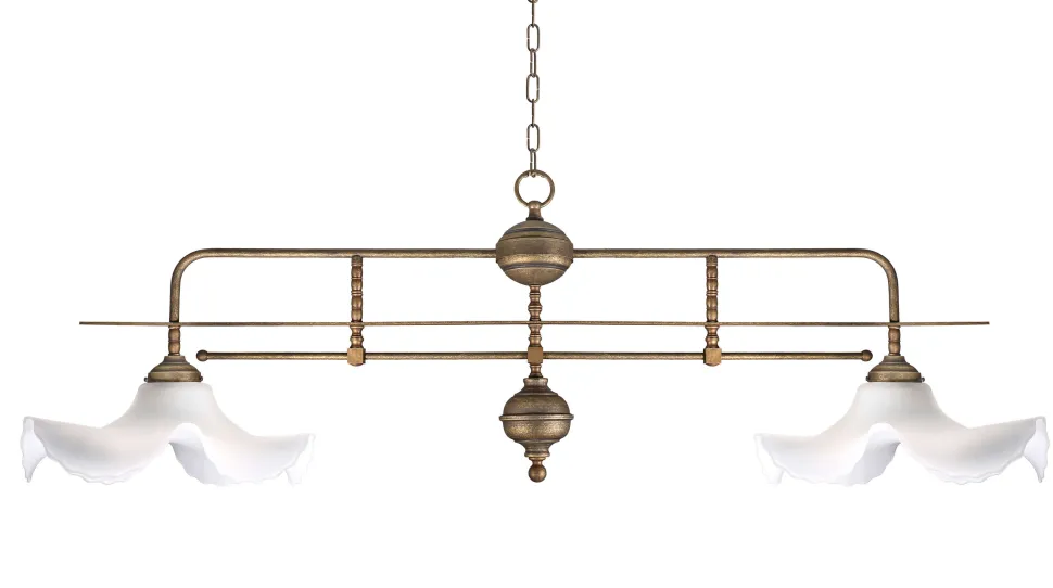 Jugendstil Hängeleuchte Weiß Esszimmer