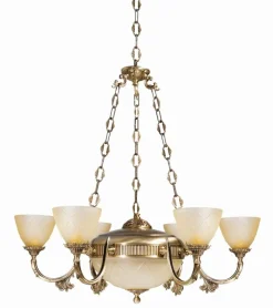 Jugendstil Kronleuchter Beige Esszimmer