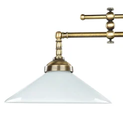 Jugendstil Profi Billardtischlampe E27 Weiß Esszimmer