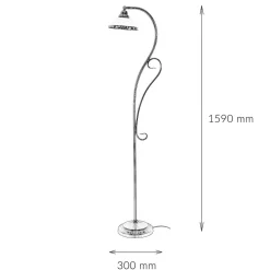 Jugendstil Stehlampe Elisett