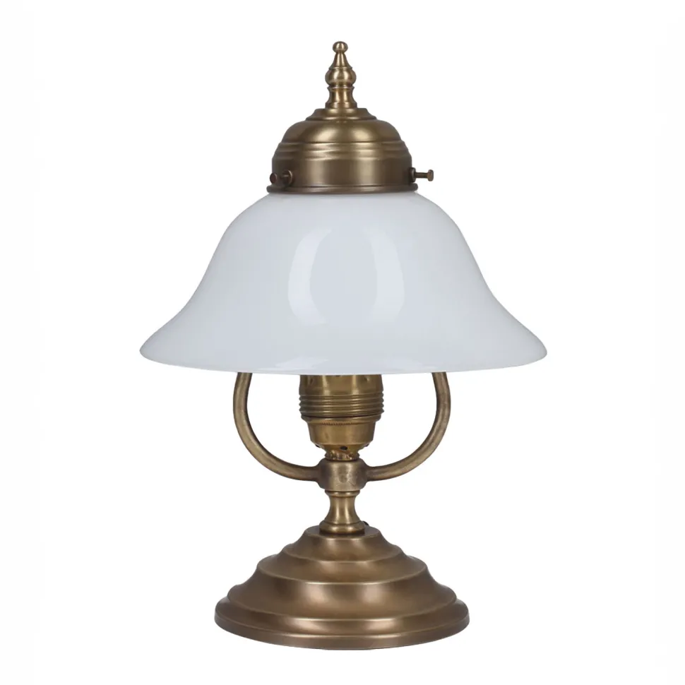 Jugendstil Tischleuchte Berliner Messing V20