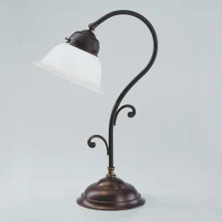 Jugendstil Tischleuchte echt Antik Messing Q5