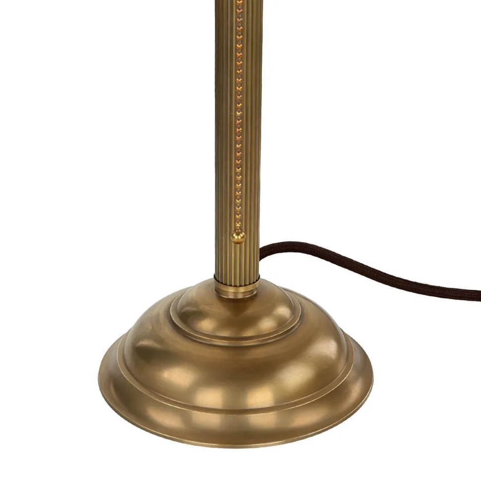 Jugendstil Tischleuchte V4 Echtmessing Zug