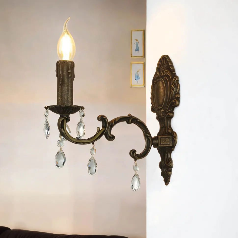 Jugendstil Wandleuchter E14 Venezia