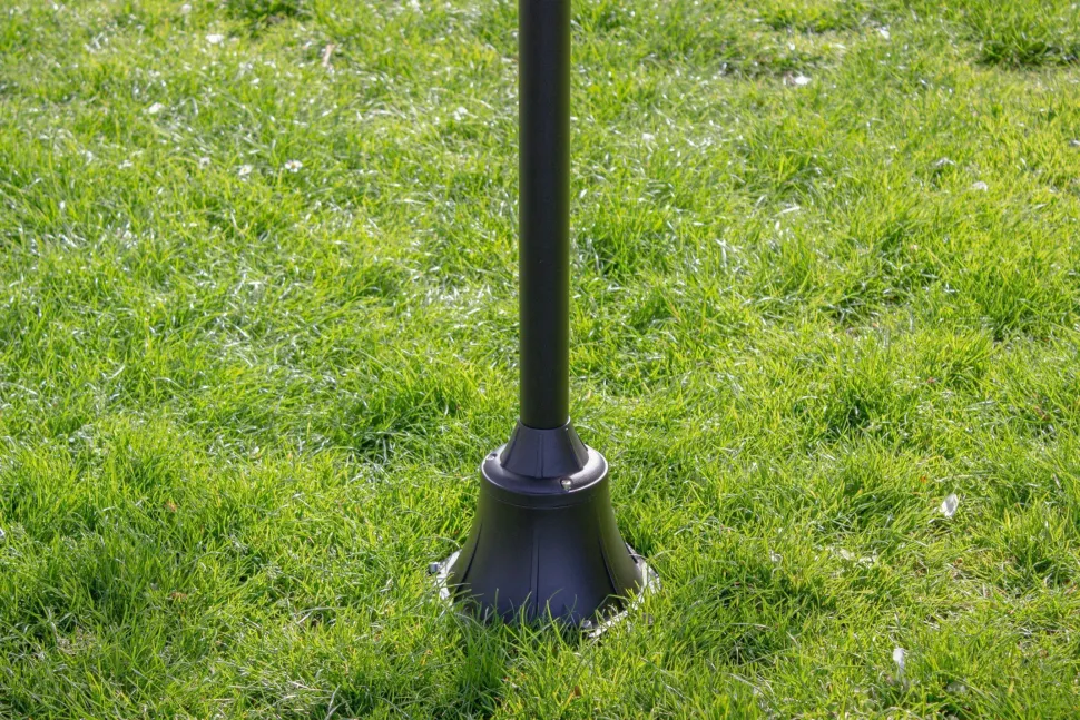 Kandelaber Aluminium Glas E27 IP44 195 cm Vintage