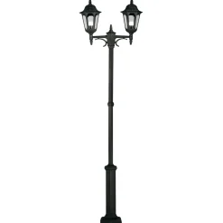 Kandelaber Garten Schwarz Aluminium 228cm Rustikal