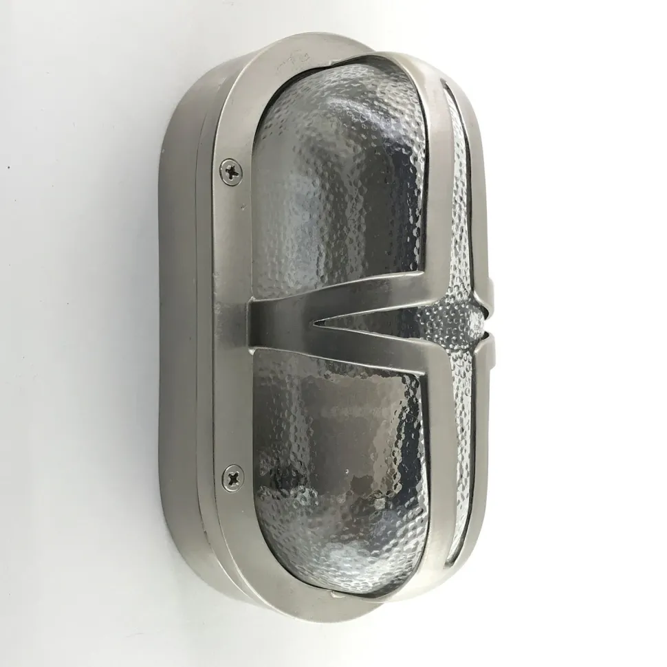 Kellerleuchte Echt-Messing Glas B: 23 cm IP64 E27 NOEMI