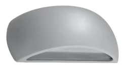 Keramik Wandlampe Up Down Grau indirekt 32 cm G9