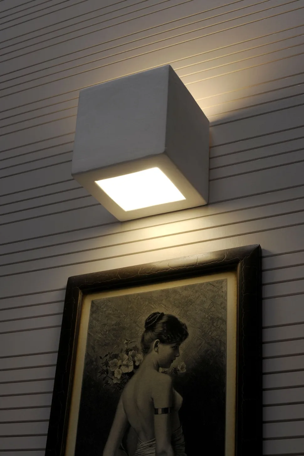 Keramik Wandleuchte bemalbar