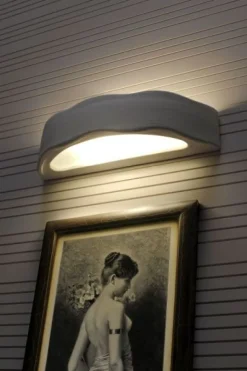 Keramik Wandleuchte Weiß bemalbar Up Down